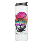Neon Cat | Faux glitter Thermosbeker (Gedraaid links)