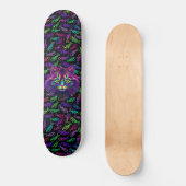 Neon Cat Persoonlijk Skateboard (Voorkant)