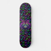 Neon Cat Persoonlijk Skateboard (Voorkant)