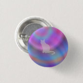 Neon Cat Ronde Button 3,2 Cm (Voorkant /achterkant)