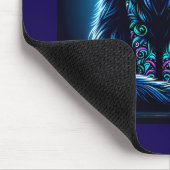Neon Cat Vivid Achtergrond-97948 Muismat (Hoek)