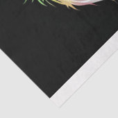 Neon Cavoodle met hoofdtelefoon Tissue Paper Tissuepapier (Detail)