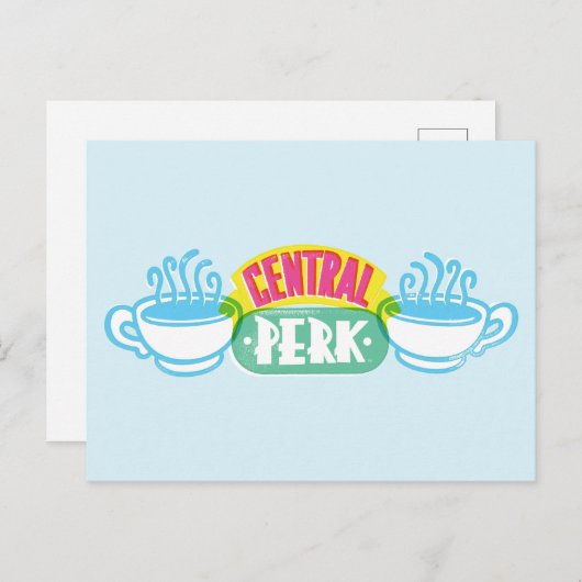 Neon Central Perk Logo Briefkaart (Voorkant / Achterkant)