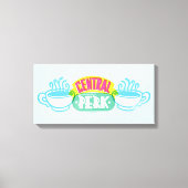 Neon Central Perk Logo Canvas Afdruk (Voorkant)