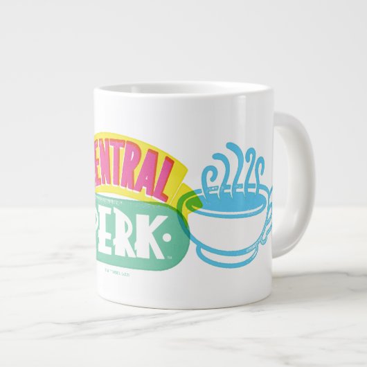 Neon Central Perk Logo Grote Koffiekop (Voorkant rechts)