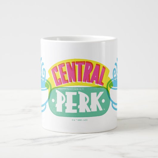 Neon Central Perk Logo Grote Koffiekop (Voorkant)