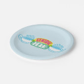 Neon Central Perk Logo Papieren Bordje (Gekanteld)