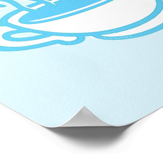 Neon Central Perk Logo Poster (Hoek)