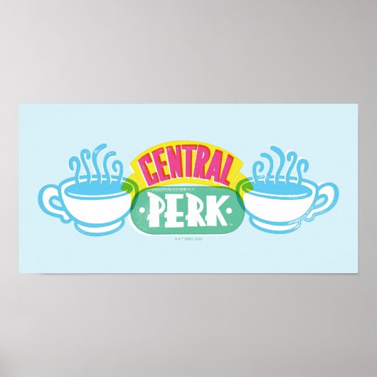 Neon Central Perk Logo Poster (Voorkant)