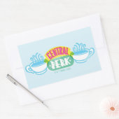 Neon Central Perk Logo Rechthoekige Sticker (Envelop)