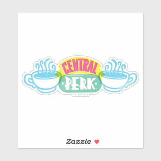 Neon Central Perk Logo Sticker (Vel)