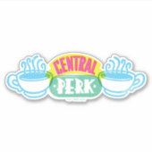 Neon Central Perk Logo Sticker (Voorkant)