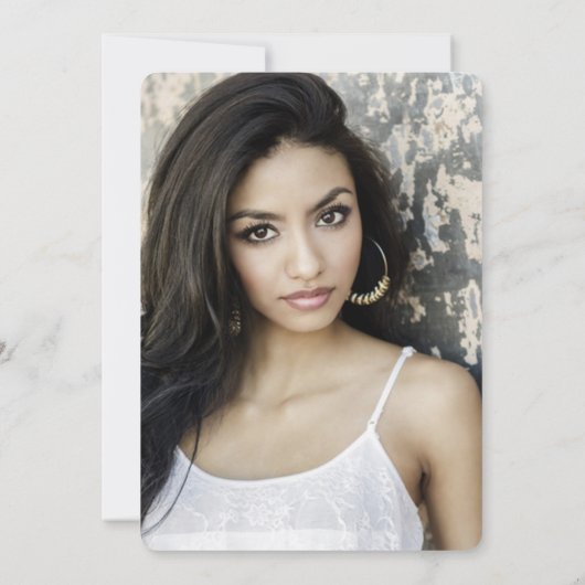 Neon Chalkboard Class of 2014 PHOTO Afstuderen Kaart (Achterkant)