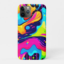 Neon Chaos Vloeibare Kleur Explosie Case-Mate iPhone Case