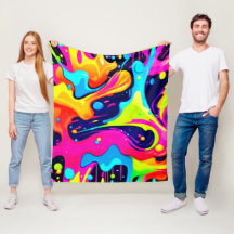 Neon Chaos Vloeibare Kleurexplosie