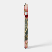 Neon Charlie Chameleon, Textiel Regenwoud Collage iPhone 15 Case (Linkerkant)