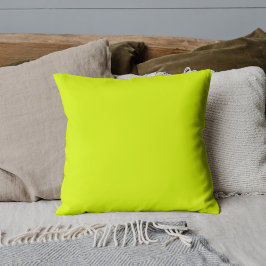 Neon Chartreuse Effen Kleur | Klassiek Kussen