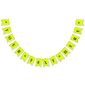 Neon Chartreuse Effen Kleur | Op Maat Vlaggetjes (Alle)