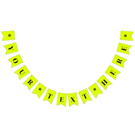 Neon Chartreuse Effen Kleur | Op Maat Vlaggetjes (Alle)