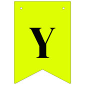 Neon Chartreuse Effen Kleur | Op Maat Vlaggetjes (Tweede vlag)