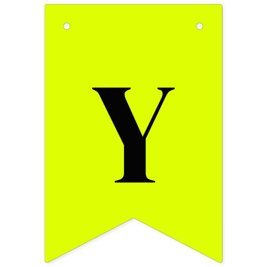 Neon Chartreuse Effen Kleur | Op Maat Vlaggetjes (Tweede vlag)