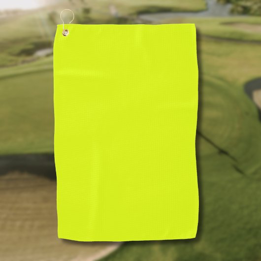 Neon Chartreuse Effen Kleur | Trendy Kleur Golfhanddoek