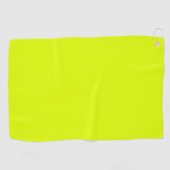 Neon Chartreuse Effen Kleur | Trendy Kleur Golfhanddoek (Horizontaal)