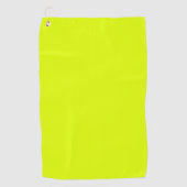 Neon Chartreuse Effen Kleur | Trendy Kleur Golfhanddoek (Voorkant)