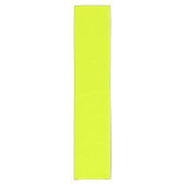 Neon Chartreuse Effen Kleur | Trendy Kleur Korte Tafelloper (Voorkant)