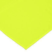 Neon Chartreuse Effen Kleur | Trendy Kleur Korte Tafelloper (Hoek)