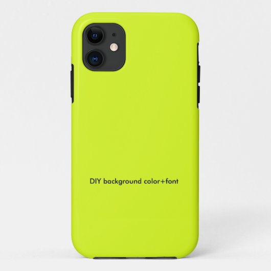 Neon chartreuse geel/DIY kleur/telefoon hoesjes (Achterkant)