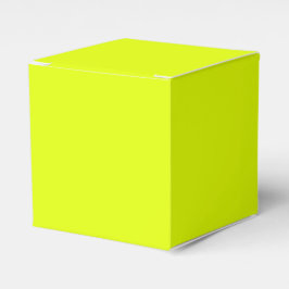 neon chartreuse groen, heldere, solide kleuren koe bedankdoosjes