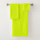 Neon Chartreuse Solid Color | Klassiek Bad Handdoek (Insitu)