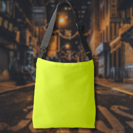Neon Chartreuse Solid Color | Klassiek Crossbody Tas