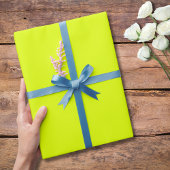 Neon Chartreuse Solid Color | Klassiek | Elegant Cadeaupapier