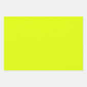 Neon Chartreuse Solid Color | Klassiek | Elegant Inpakpapier Vel (Voorkant 3)