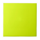 Neon Chartreuse Solid Color | Klassiek | Elegant Tegeltje (Voorkant)