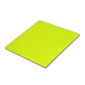 Neon Chartreuse Solid Color | Klassiek | Elegant Tegeltje (Zijkant)