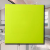Neon Chartreuse Solid Color | Klassiek | Elegant Tegeltje
