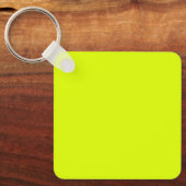 Neon Chartreuse Solid Color | Klassiek Sleutelhanger (Voorkant)