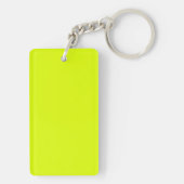 Neon Chartreuse Solid Color | Klassiek Sleutelhanger (achterkant)