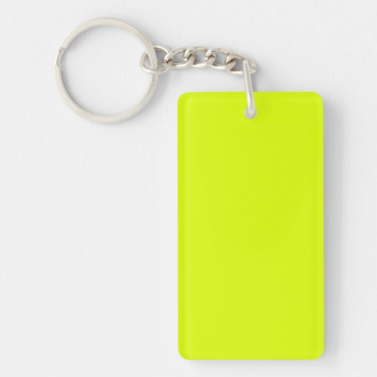 Neon Chartreuse Solid Color | Klassiek Sleutelhanger (Voorkant)