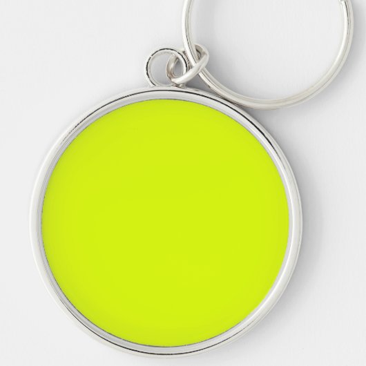 Neon Chartreuse Solid Color | Klassiek Sleutelhanger (Voorkant)