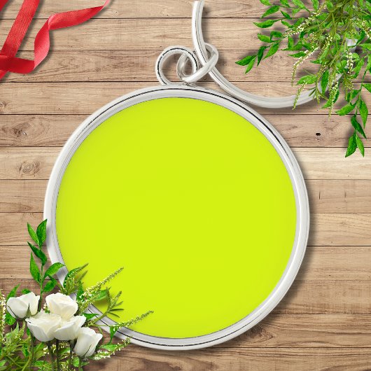 Neon Chartreuse Solid Color | Klassiek Sleutelhanger