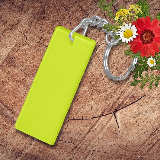 Neon Chartreuse Solid Color | Klassiek Sleutelhanger