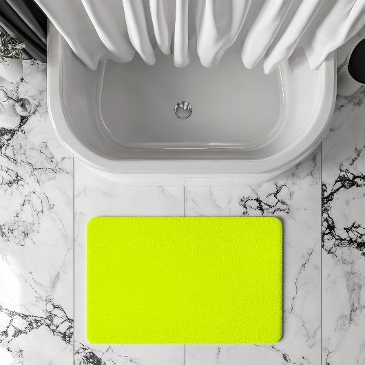 Neon Chartreuse Solid Color | Trendy kleur Badmat