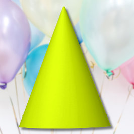 Neon Chartreuse Solid Color | Trendy kleur Feesthoedjes