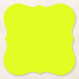 Neon Chartreuse Solid Color | Trendy kleur Kartonnen Onderzetters