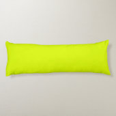 Neon Chartreuse Solid Color | Trendy kleur Lichaamskussen (Achterkant)