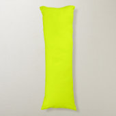 Neon Chartreuse Solid Color | Trendy kleur Lichaamskussen (Voorkant Verticaal)